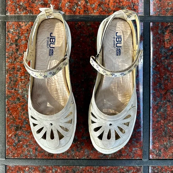 JBU by Jambu Hibiscus Casual Mary Jane Floral orthopedic comfort - Picture 6 of 12